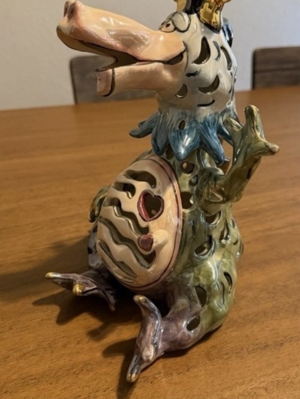 Dragon Tealight Vintage Artwork